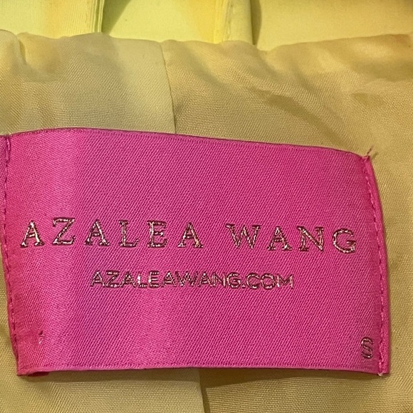 Azalea Wang Women's Sz Small Long Sleeve Bright Neon Yellow Zip Up Biker Jacket - Picture 7 of 8